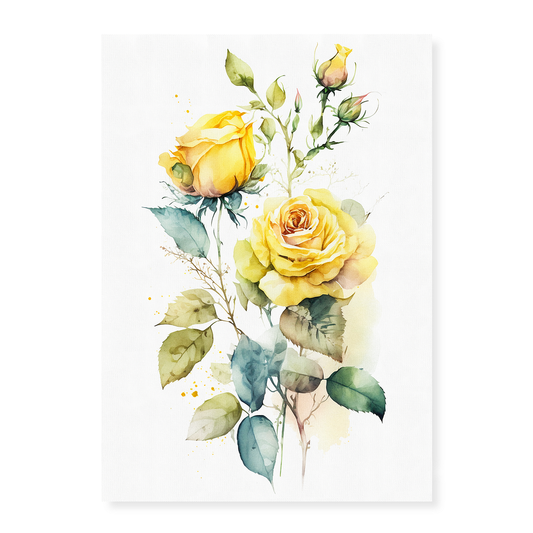 Yellow rose I - Art Print