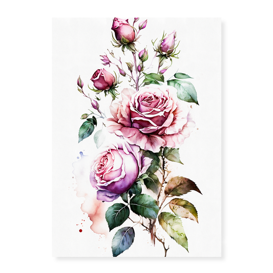 Pink rose III - Art Print