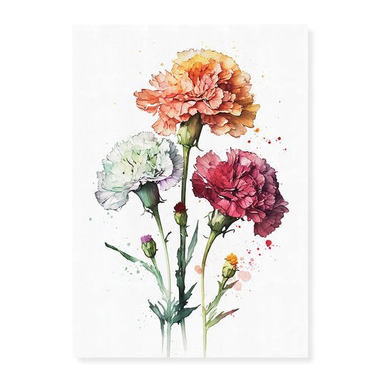 Carnations 1 - Art Print