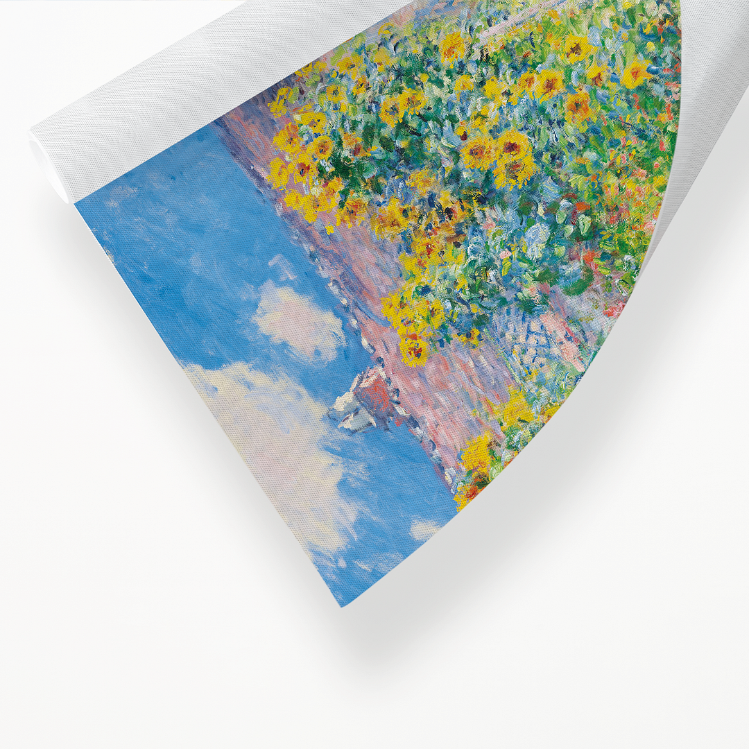 The Artist's Garden at Vétheuil By Claude Monet - Art Print