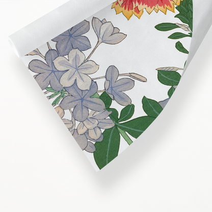 Blanket flower & Plumbago  By Tanigami Kônan Art-Print