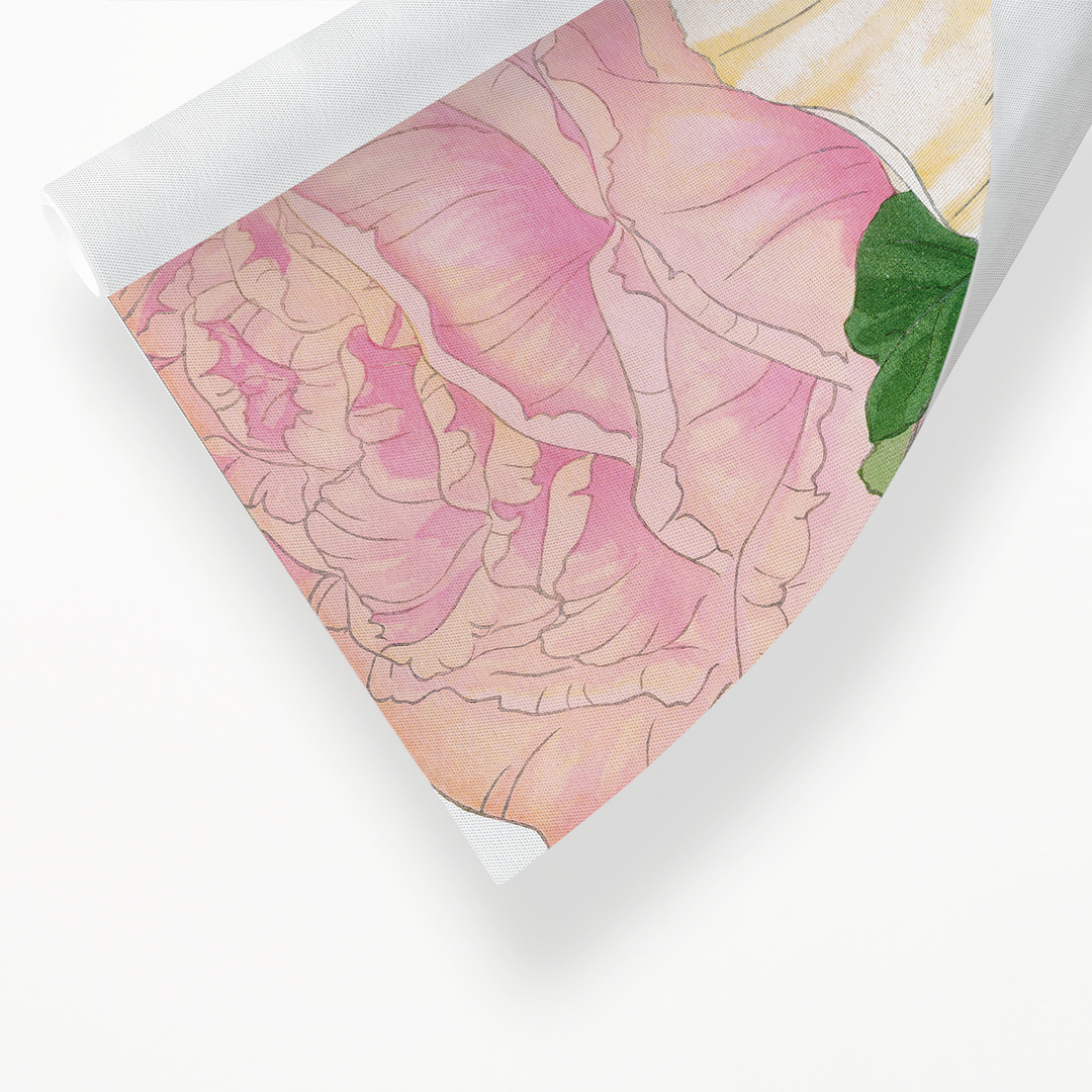 Pink & White Roses By Tanigami Kônan Art-Print