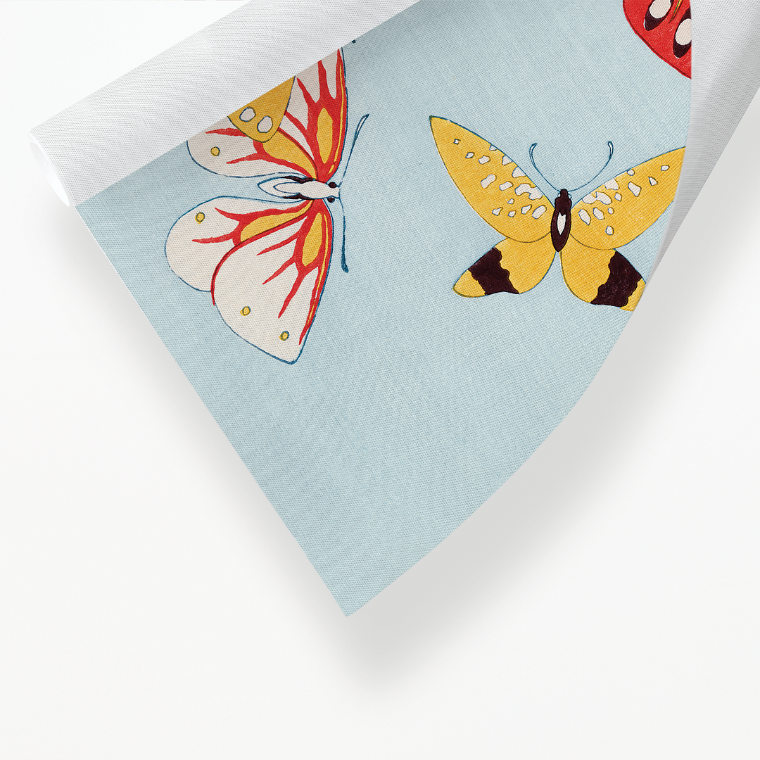 Japanese butterfly By Kamisaka Sekka - Art Print