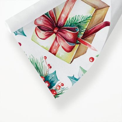 Christmas gifts and holly's - Art Print