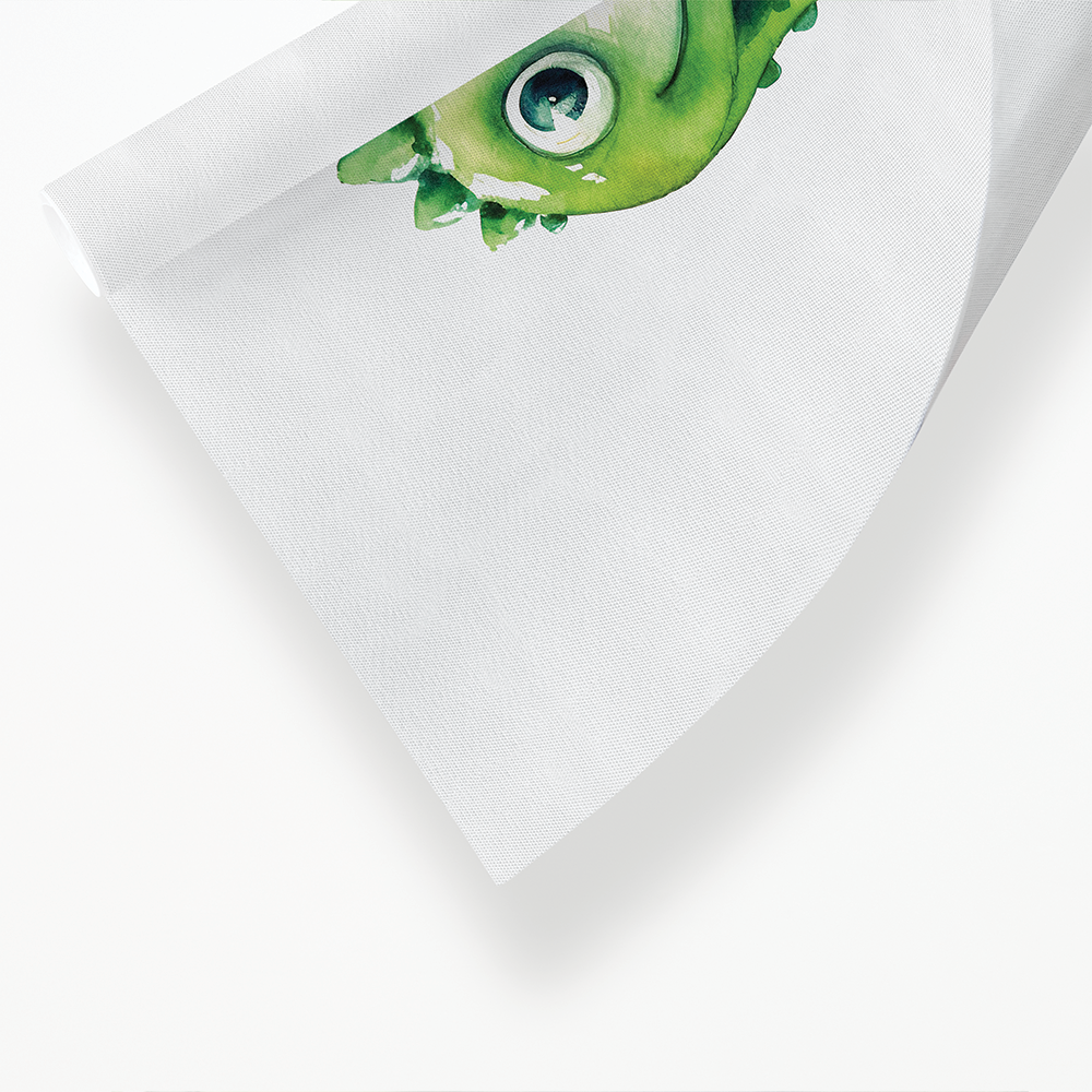 Little green dino - Art Print