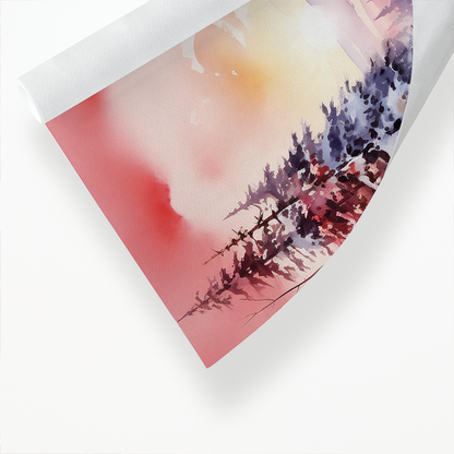 Snowy Horizon at Twilight - Art Print