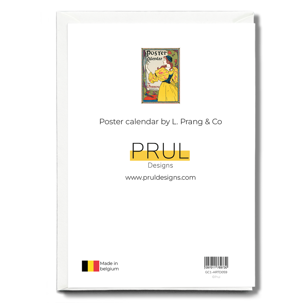 Poster calendar by L. Prang & Co - Greeting Card