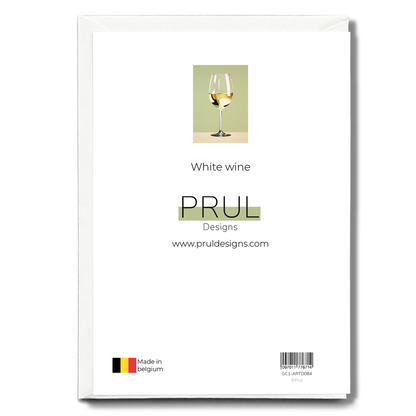 White wine - Greeting Card