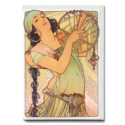 Salomé By Alphonse Mucha - Greeting Card