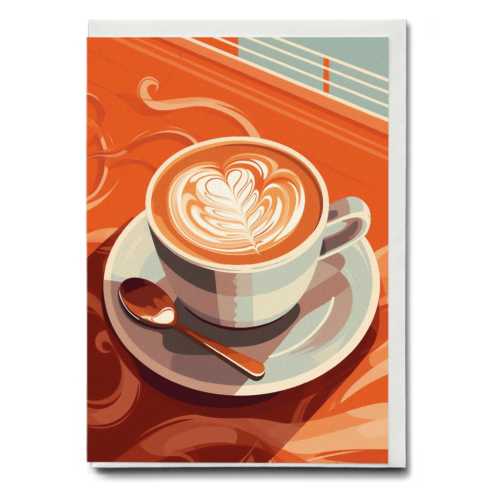 Cup of cappuccino - Greeting Card