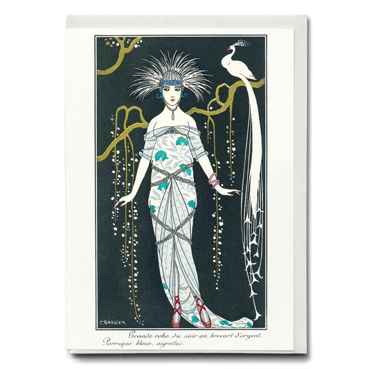 Grande robe du soir from Journal des Dames et des Modes - Greeting Card
