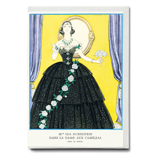 Mme Ida Rubinstein dans "La Dame aux Camélias" - Greeting Card