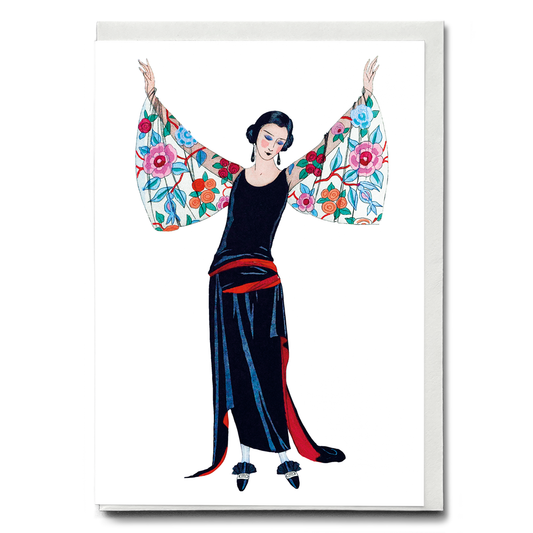 Voici mes ailes! (Cutout) - Greeting Card