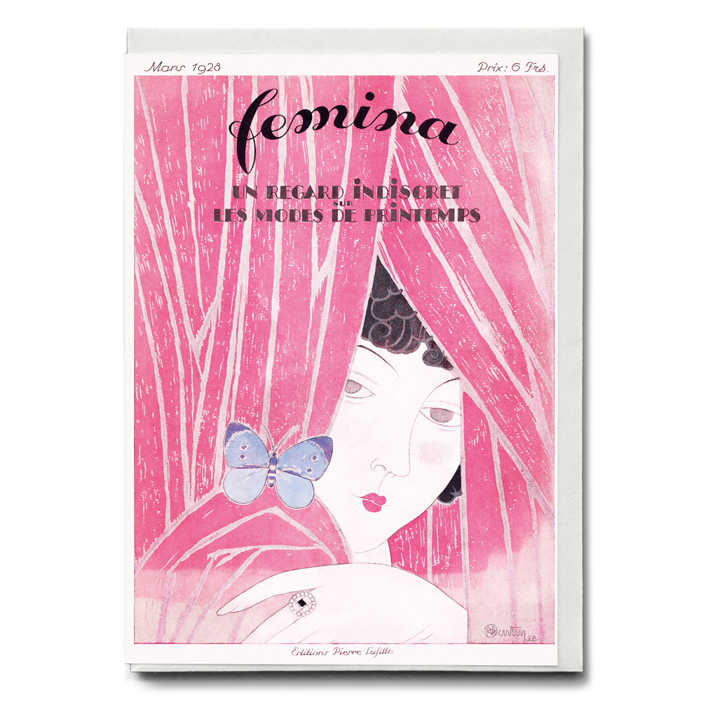 The Fashion Magazine as Temptress, Femina - Greeting Card