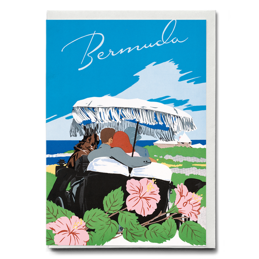 Bermuda (1940-1950) by Adolph Treidler - Greeting Card