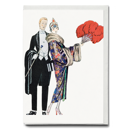 Classy couple (Cutout) - Greeting Card