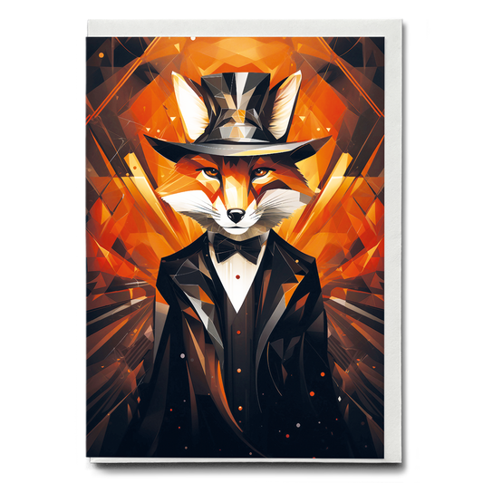 A gentleman fox - Greeting Card