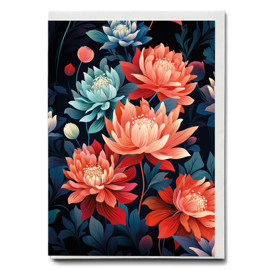 Flower pattern II - Greeting Card