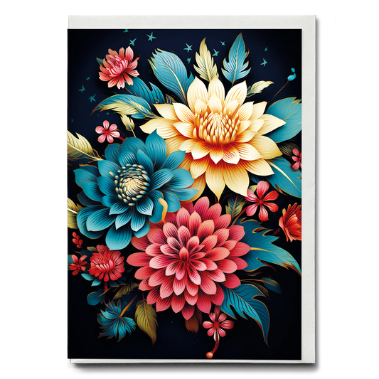 Flower pattern IV - Greeting Card