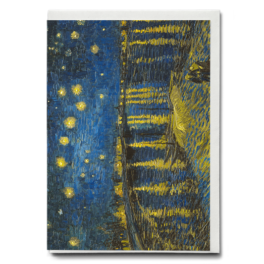 Starry Night on the Rhone By Vincent van Gogh - Greeting Card