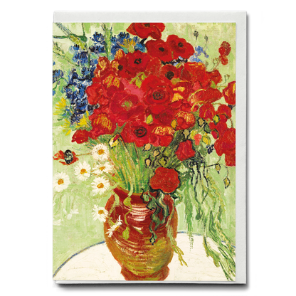 Vase with Daisies and Poppies By Vincent van Gogh - Greeting Card