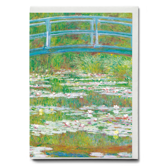 The Japanese Footbridge By Claude Monet - Greeting Card