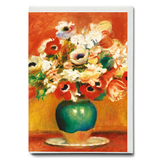 Flowers By Pierre-Auguste Renoir - Greeting Card