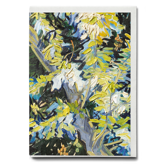 Blossoming Acacia Branches By Van Gogh - Greeting Card