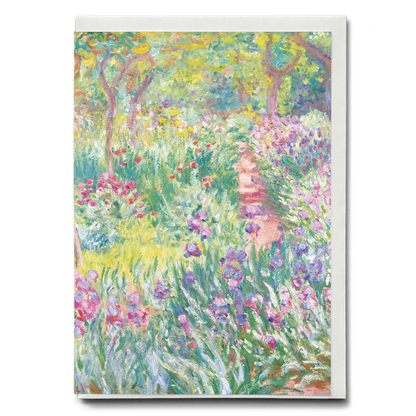 The Artist’s Garden in Giverny By Claude Monet - Greeting Card