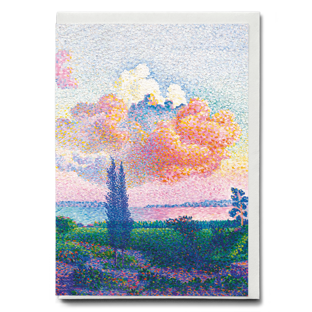 The Pink Cloud By Henri-Edmond Cross - Greeting Card