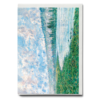 The Seine at Vétheuil By Claude Monet - Greeting Card