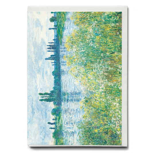 Banks of the Seine, Vétheuil by Claude Monet - Greeting Card