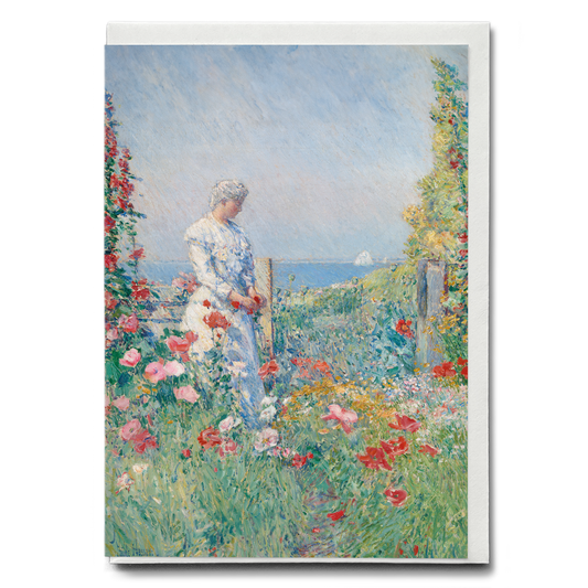 In the Garden by Frederick Childe Hassam - Greeting Card