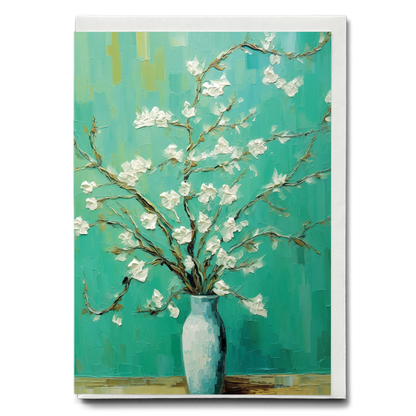 Almond blossom in a vase By Vincent van Gogh - Greeting Card