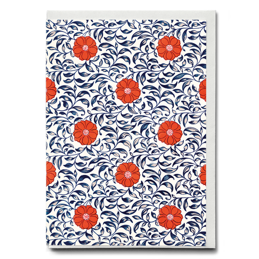 Flower pattern - Greeting Card