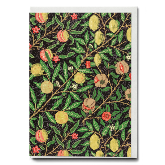 Fruit pattern By William Morris - Greeting Card