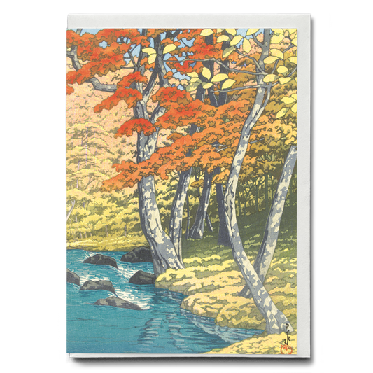 Autumn In Oirase By Kawase Hasui - Greeting Card