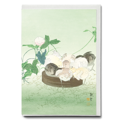 chicks by Jakuun - Greeting Card