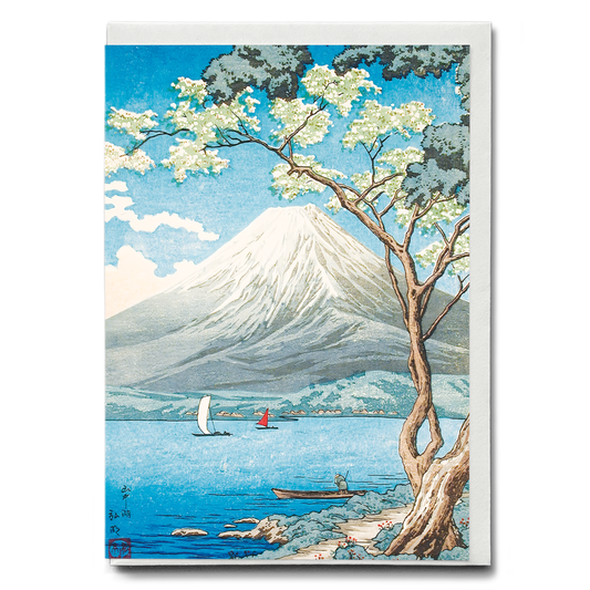 Mount Fuji from Lake Yamanaka by Hiroaki Takahashi - Greeting Card