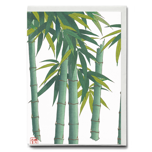 Bamboo I By Shodo Kawarazaki - Greeting Card