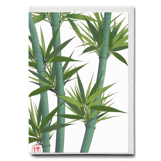 Bamboo II By Shodo Kawarazaki - Greeting Card