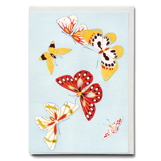 Japanese butterfly By Kamisaka Sekka - Greeting Card