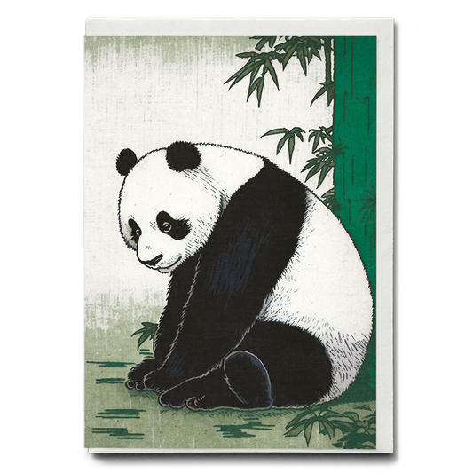 Sitting Panda - Greeting Card