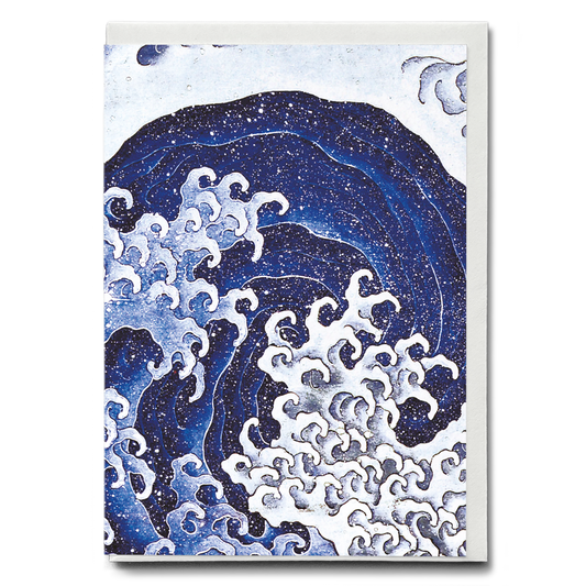 Feminine Wave by Hokusai - Greeting Card