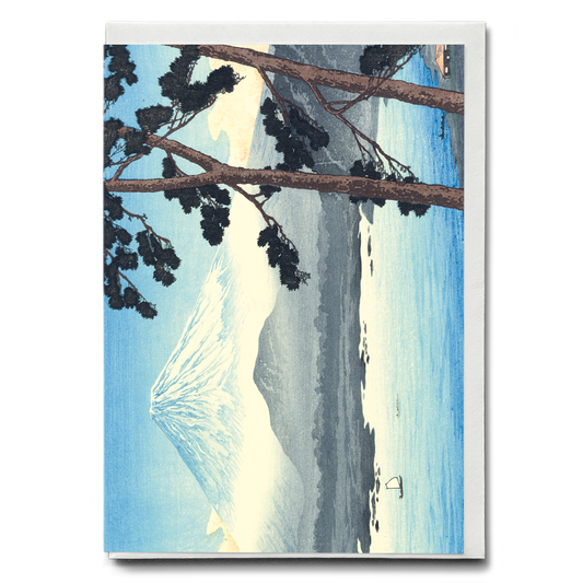 Fuji from Lake Shojin by Shotei Takahashi - Greeting Card