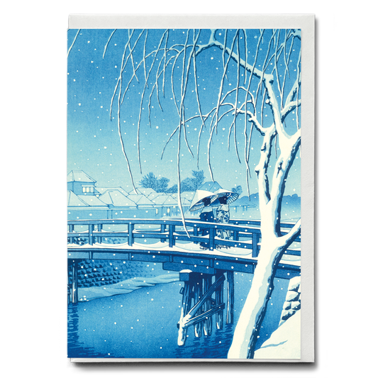 Bridge over edo river - Greeting Card