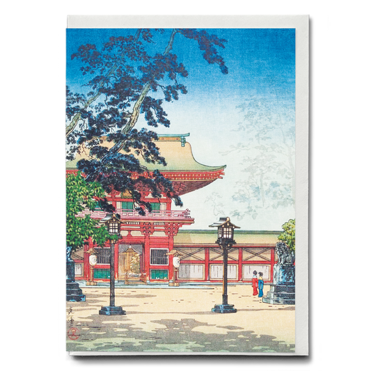 Spring Snow, Kiyomizu Temple, Kyoto - Greeting Card