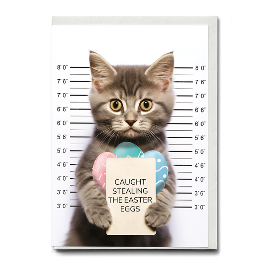 caught stealing the easter eggs - Greeting Card