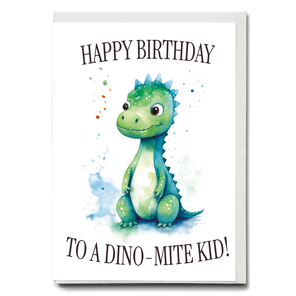 Dino-mite boy! - Greeting Card