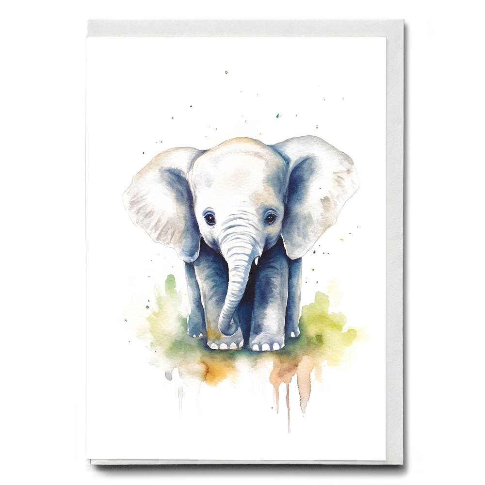 Baby elephant - Greeting Card